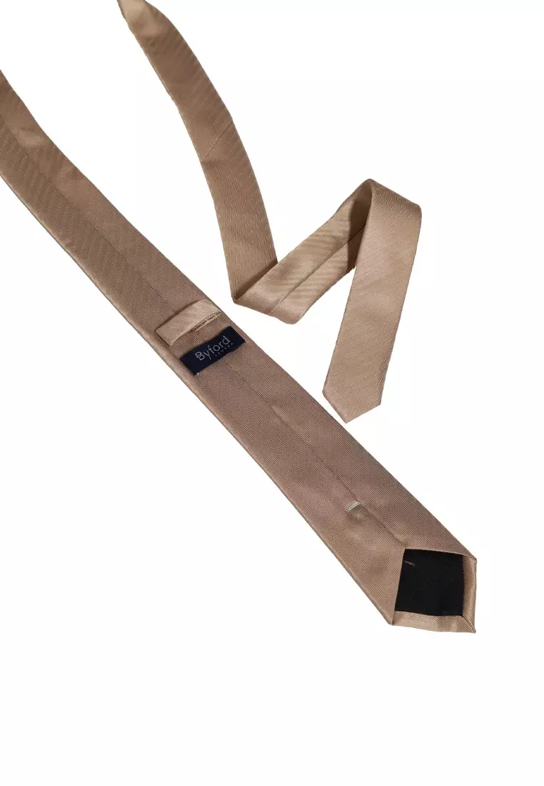 Byford Mens Micro Polyester Neck Tie 6.5 - 3026004A-80Taupe