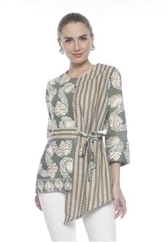 Jual Batik Arustaya Danurdara Blouse Batik Wanita Modern Original Zalora Indonesia