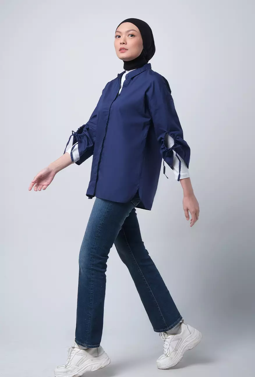 Kemeja Wanita Torch Navy