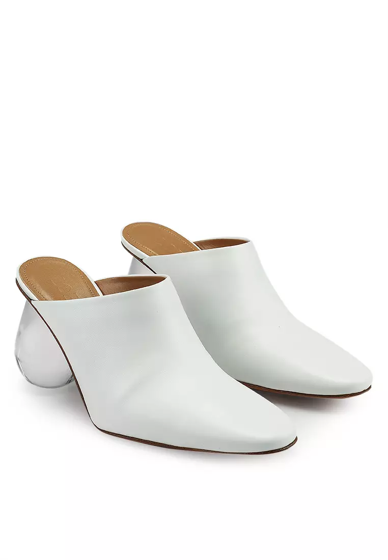 Leather Drop Heel Mules (tr)