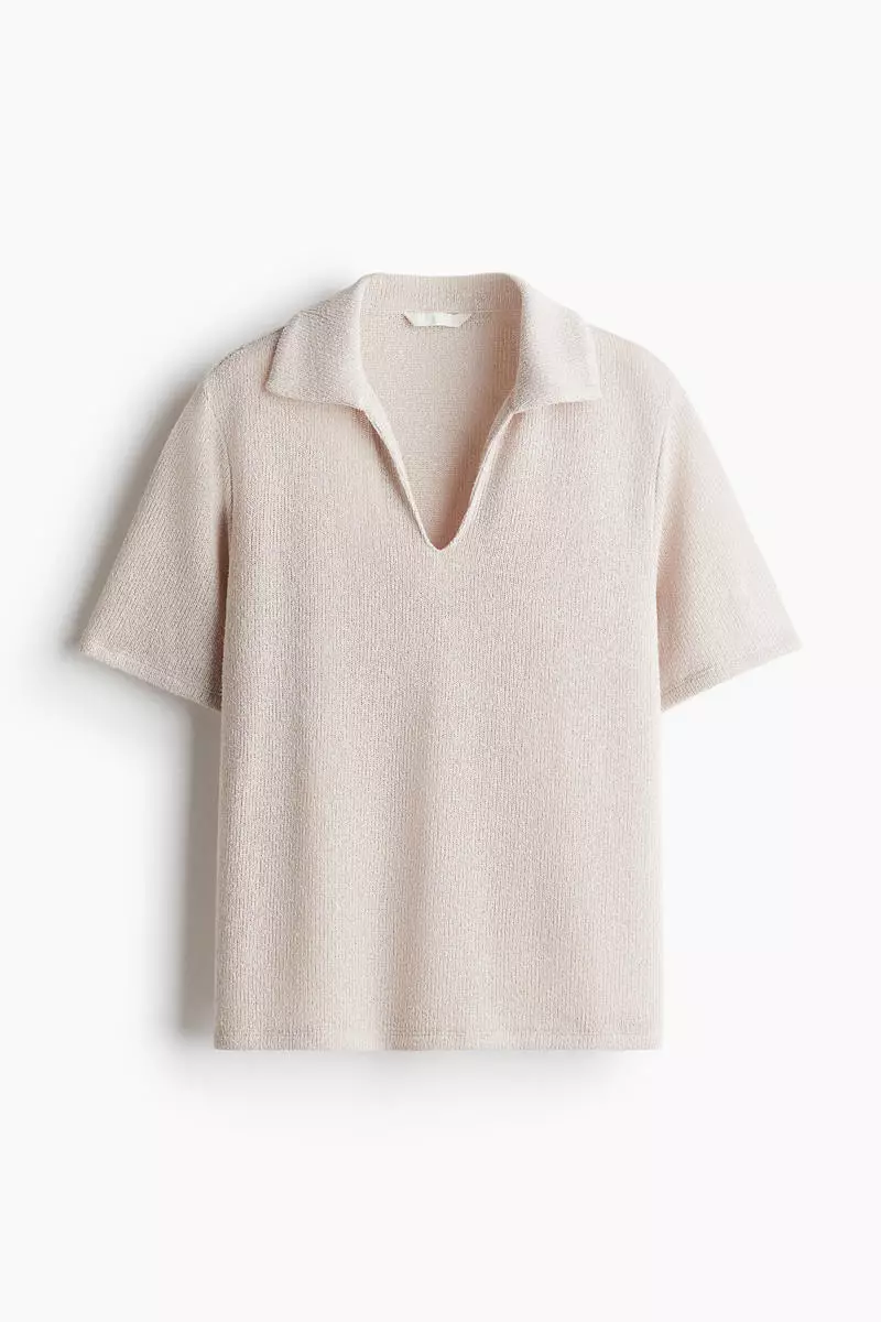 Collared knitted top