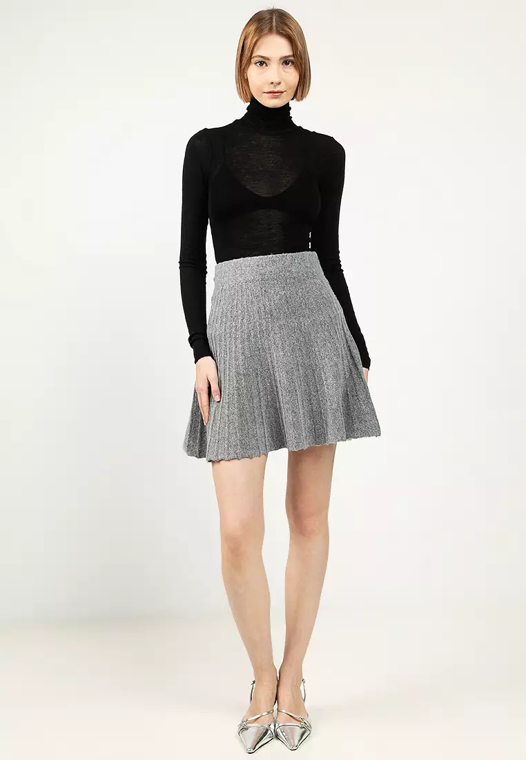 Macy Mid Waist Skater Skirt