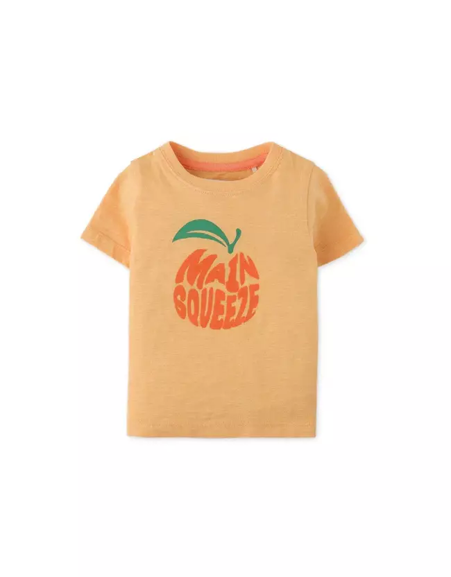 Gingersnaps Baby Amalfi Crush T-Shirt Orange - Kaos Bayi Laki-laki (Orange)