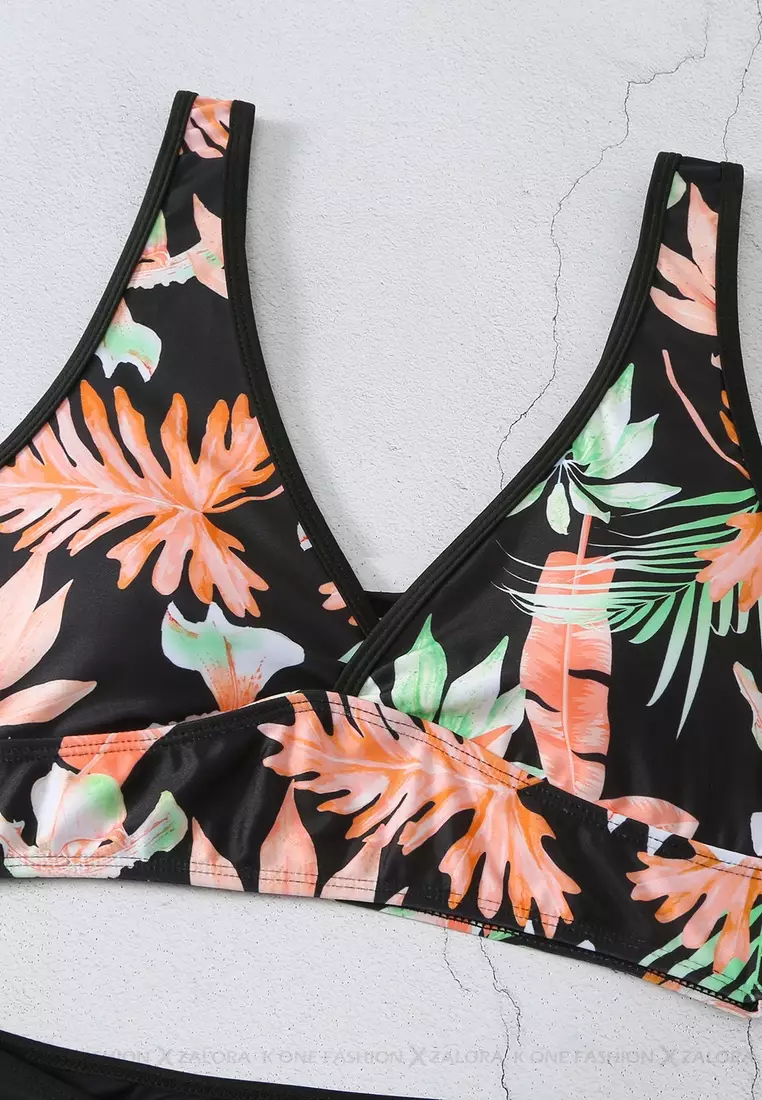 (2pcs)Sexy Printed Bikini Swimsuit