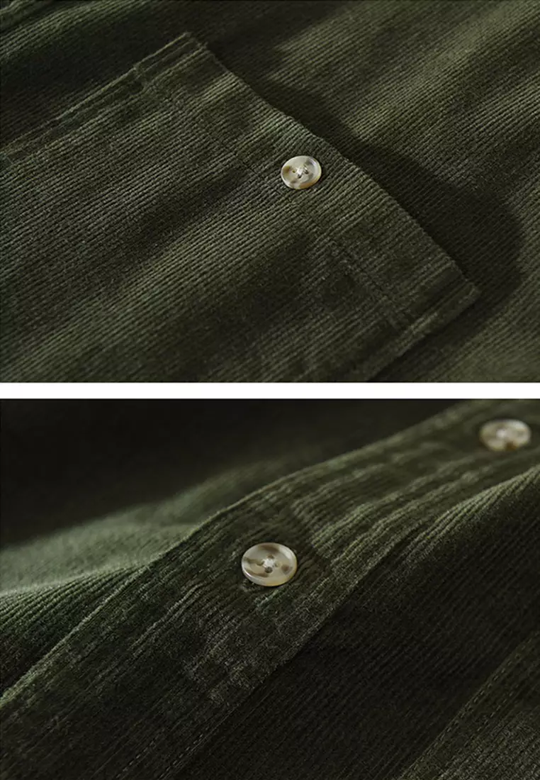 Corduroy Vintage Style Casual Shirt WM2133