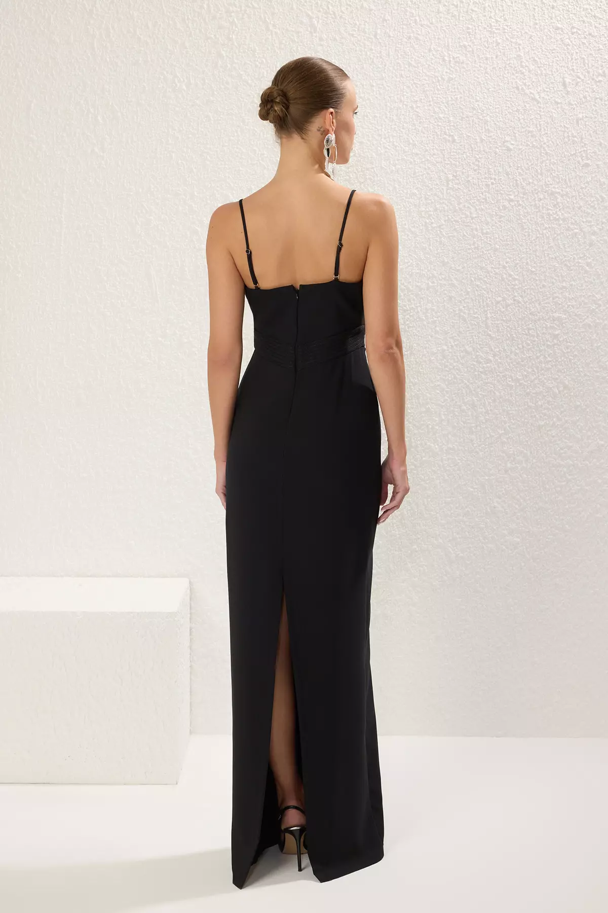 Strapless Woven Maxi Dress