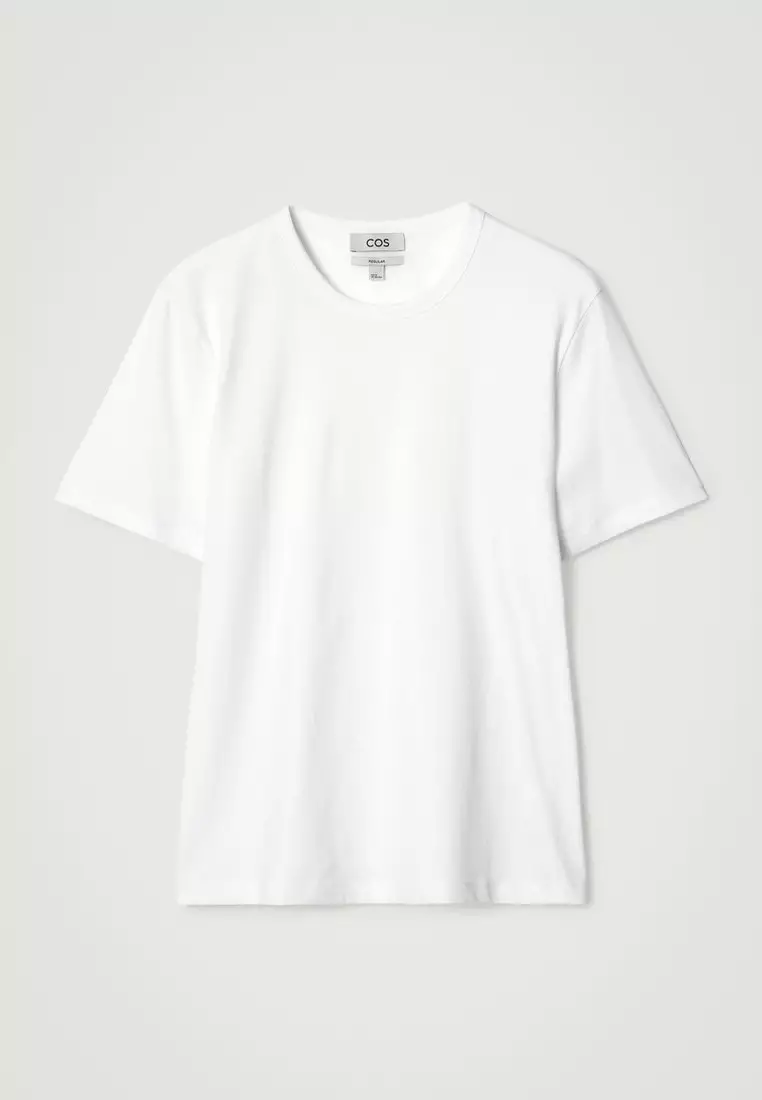 REGULAR BRUSHED-COTTON T-SHIRT