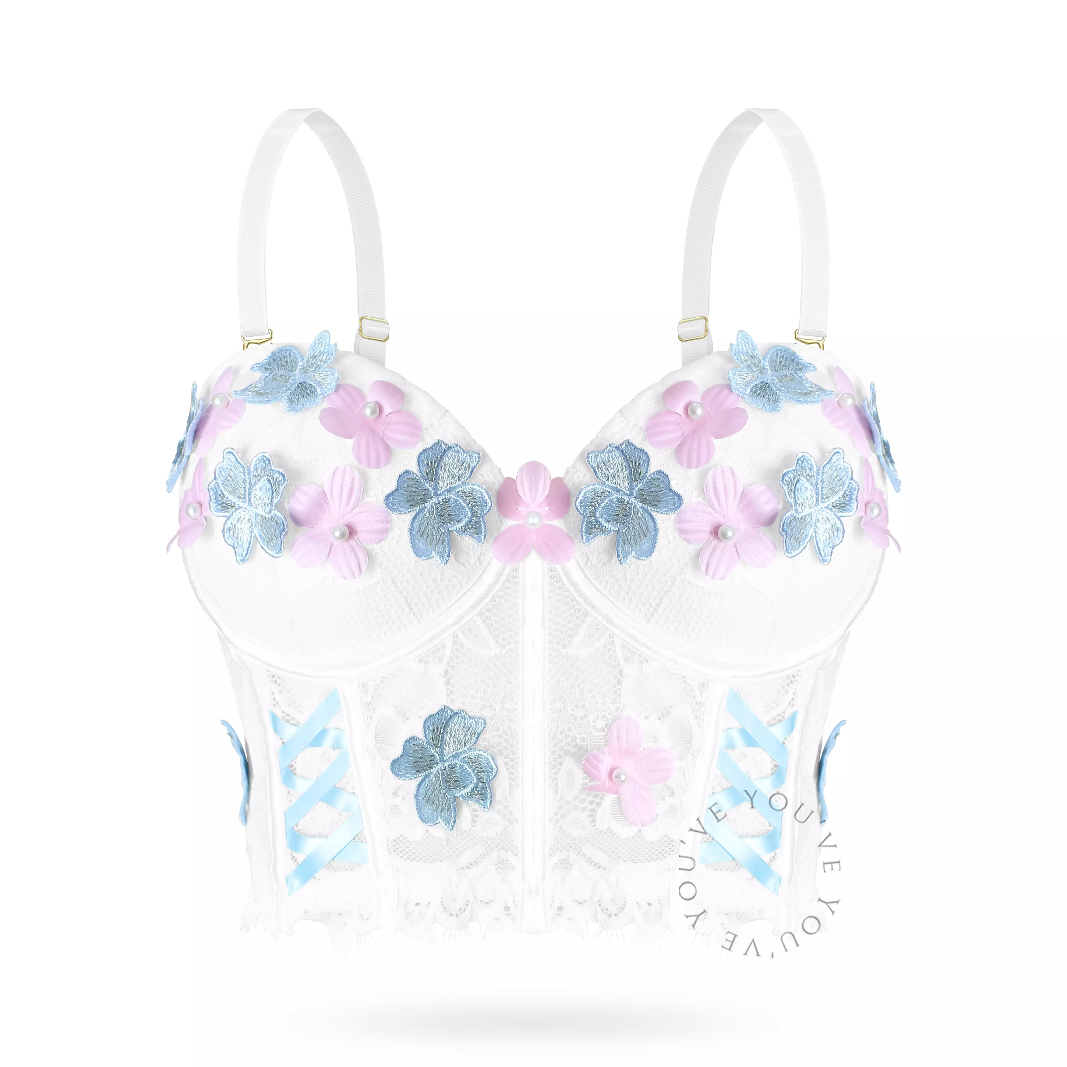 You’ve ( YouHave ) Lingerie Set Sexy Brukat Premium Bodysuit Garter Setelan Stocking Sexy Lingerie Wanita 700034