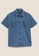 MARKS & SPENCER blue M&S Denim Utility Shirt B3943AA2EA4E83GS_1