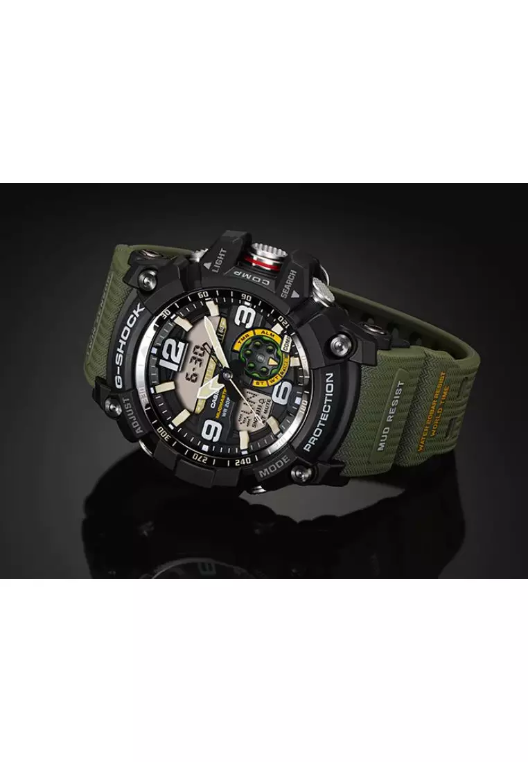 Buy Casio CASIO G-SHOCK GG-1000-1A3DR MUDMASTER GREEN RESIN STRAP