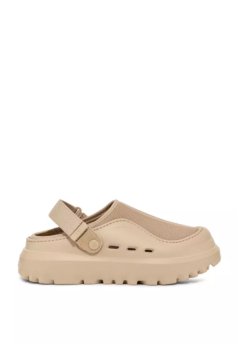 サンダル・ミュール UGG Mesh Hybrid Slipper Peak Mode Dark Sand 1166912DND UGG PeakMod sand-colored mesh sabots | H-Brands
