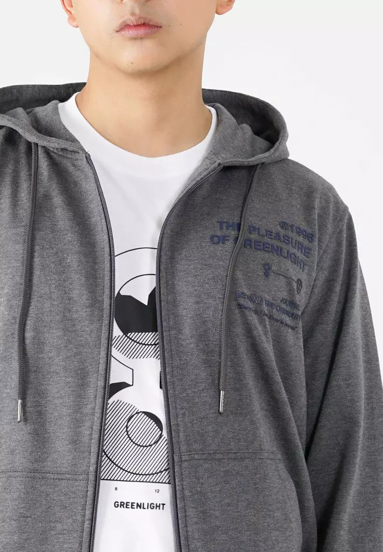 Greenlight Men's Jacket Zipper Hoodie Sweatshirt Regular Fit French Terry OL-C050225