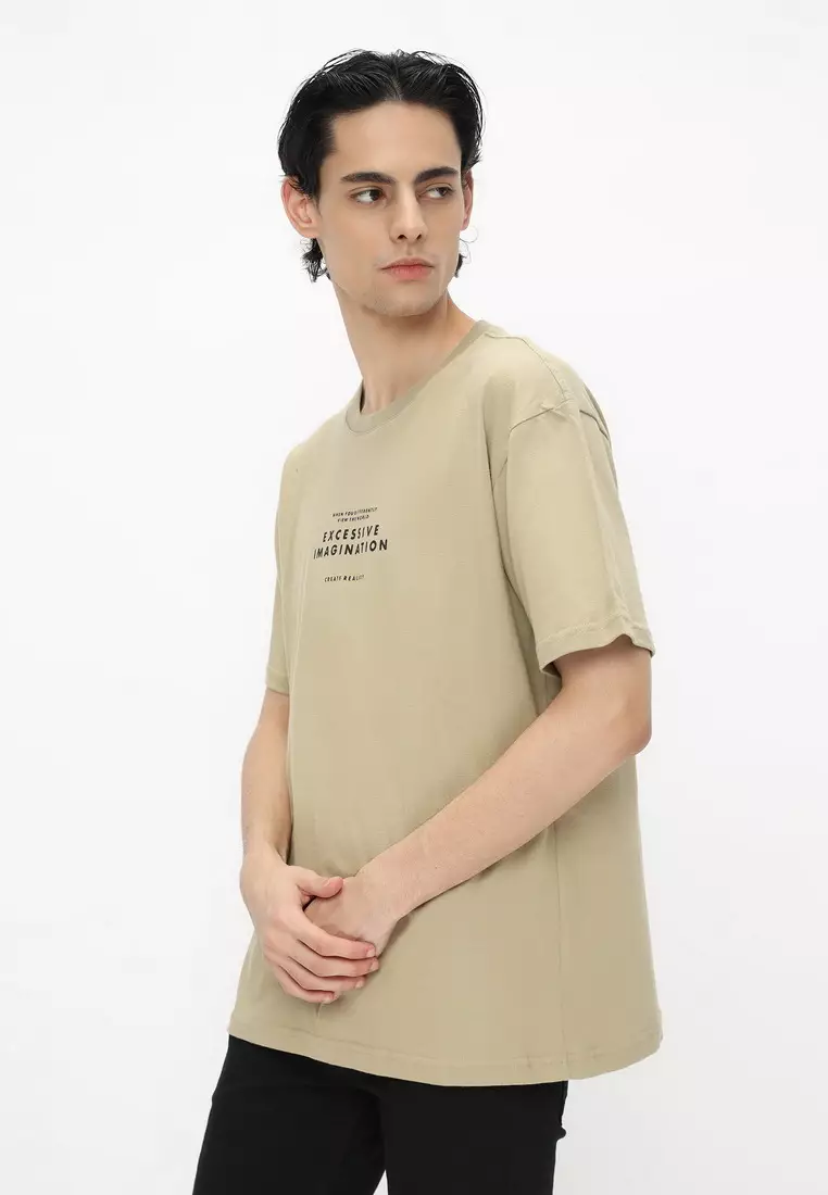 NX T-Shirt Cotton Combed Tebal Pria 207370381