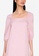 ZALORA BASICS pink Puffed Sleeves Mini Dress 43A67AA659D914GS_3
