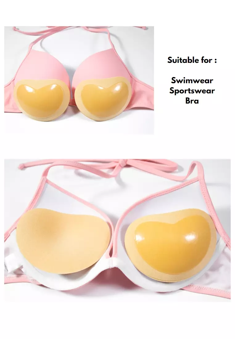 1 Pack Padded Adhesive Push Up Bra in Black