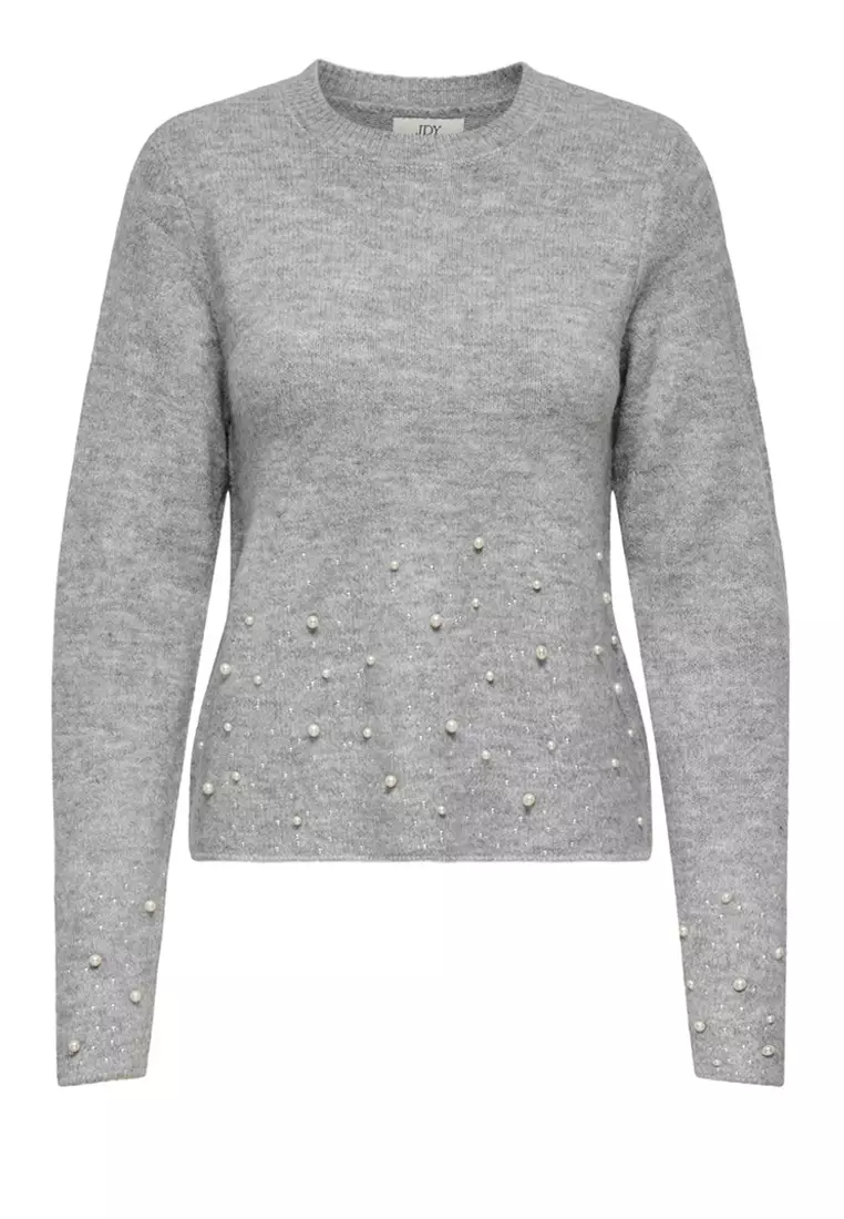 Round Neck Pearl Sweater