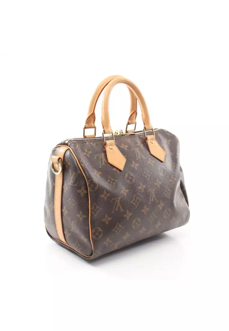 LOUIS VUITTON Speedy 25 Wild At Heart Leather Shoulder Bag Black - 20%