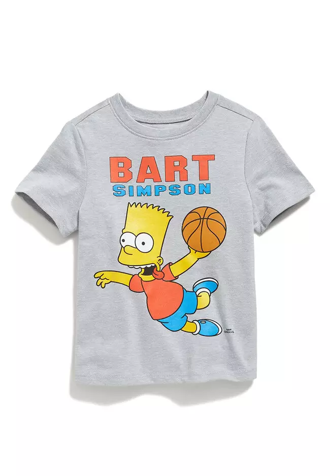 ROUND TWO the simpsons bart basketball T - Tシャツ(半袖/袖なし)