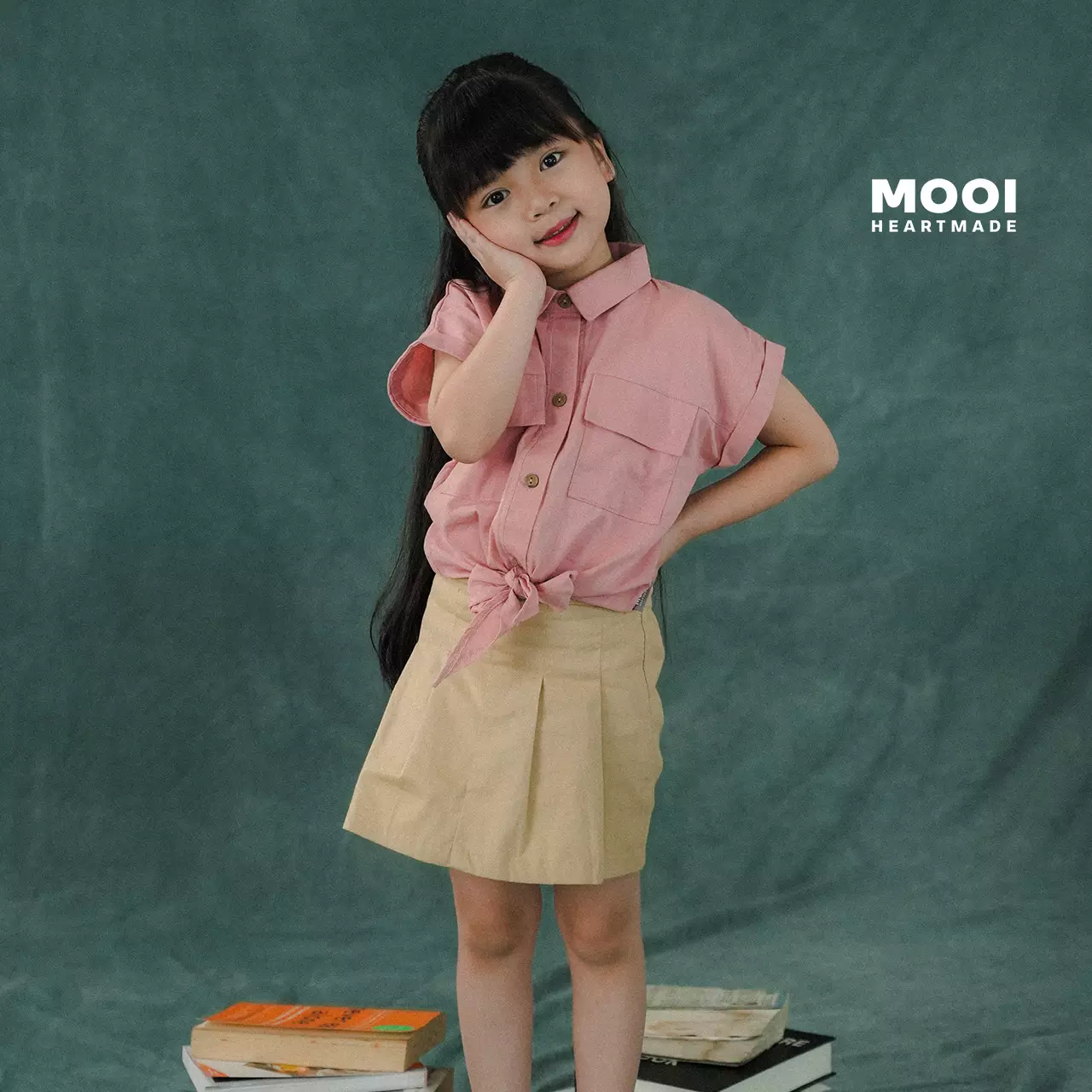 Mooi Rok Anak Perempuan Serena Skort Pants - Ruby