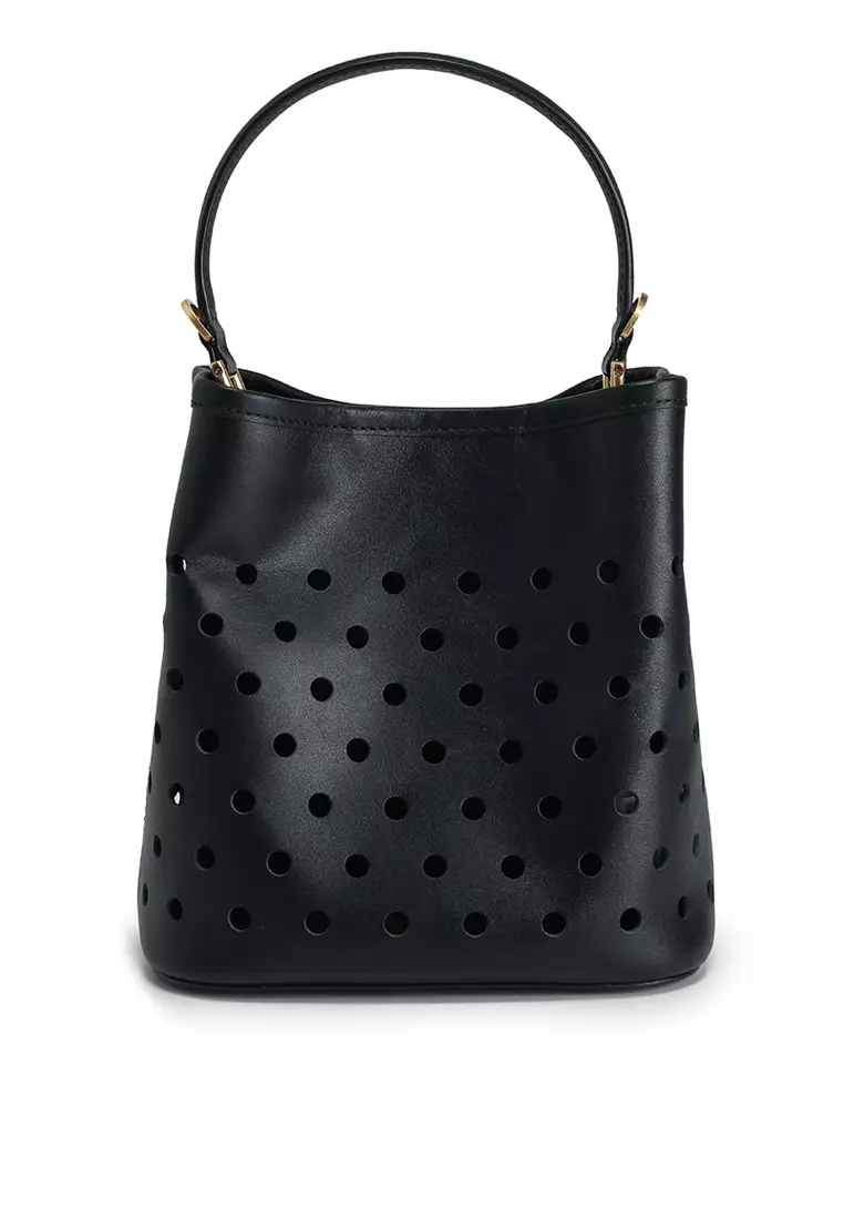 バッグ Agnes b leather studs hand bag archive Buy agnès b. Perforated Leather Small Tote Bag 2026 Online