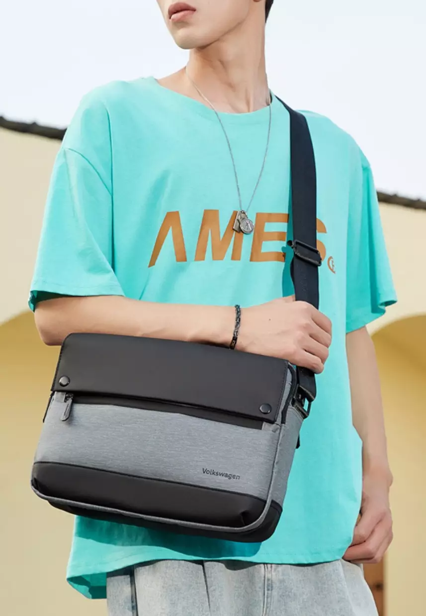 Buy Volkswagen Men's Leather Crossbody Bag / Shoulder Sling Bag Black Online ZALORA Malaysia