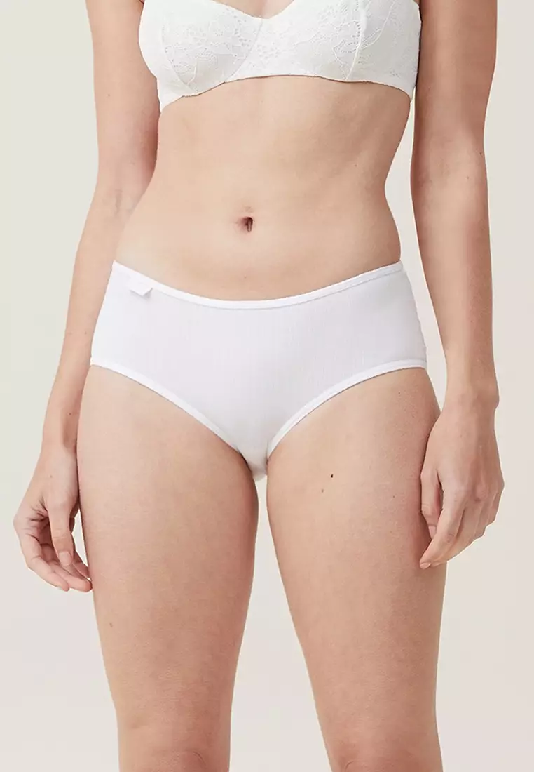 Buy Cotton On Body Organic Cotton Rib Boyleg Briefs Online