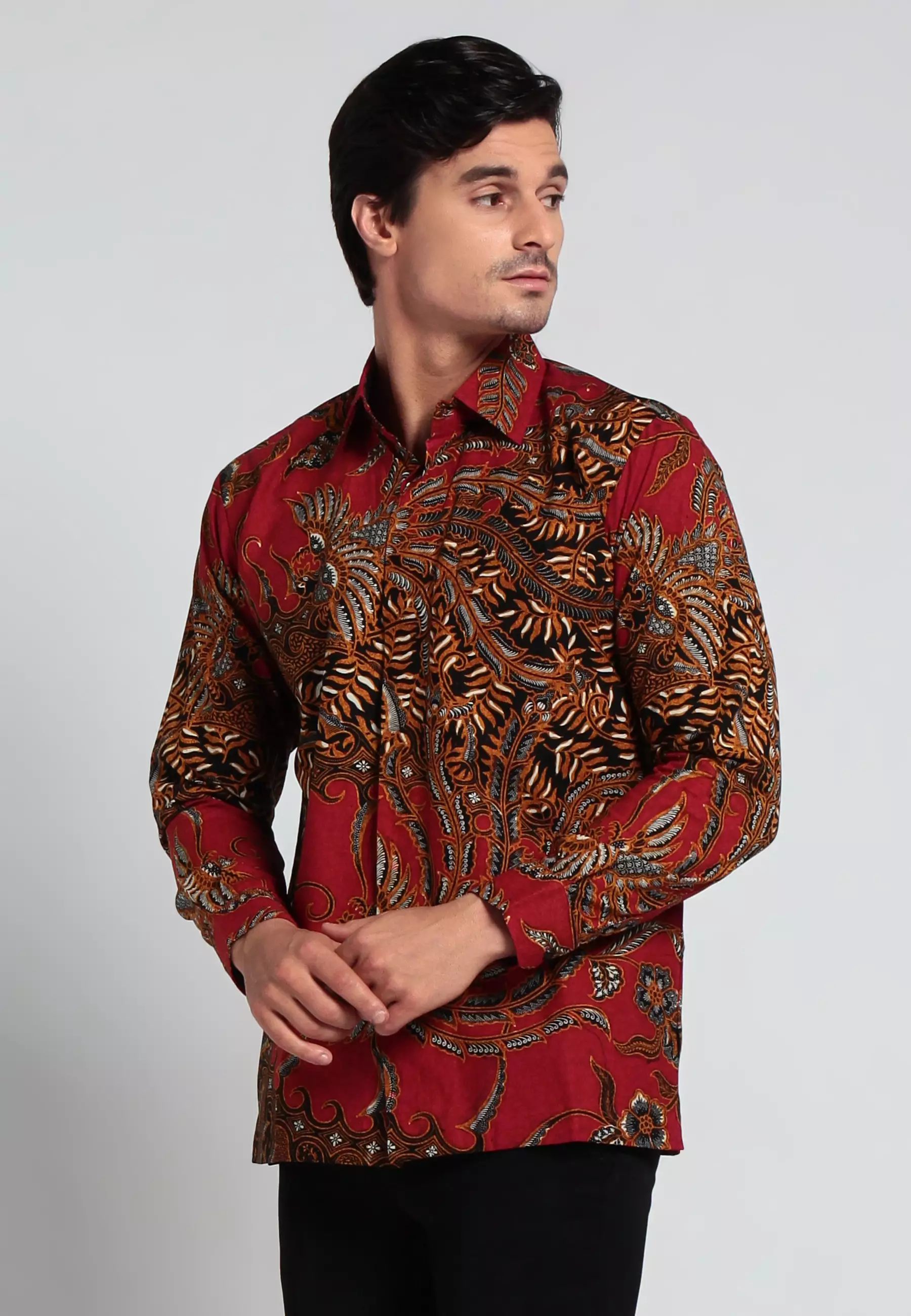 Kemeja Andromeda Shun Lengan panjang slimfit