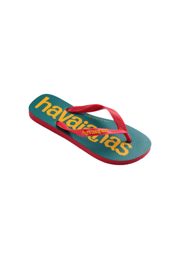 Unisex Top Logomania 2 Flip Flops - Ruby Red/Ruby Red