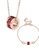 CELOVIS red and gold CELOVIS - Oceane Red Cryolite Necklace + Bracelet Jewellery Set 7EA38AC596F5CDGS_1