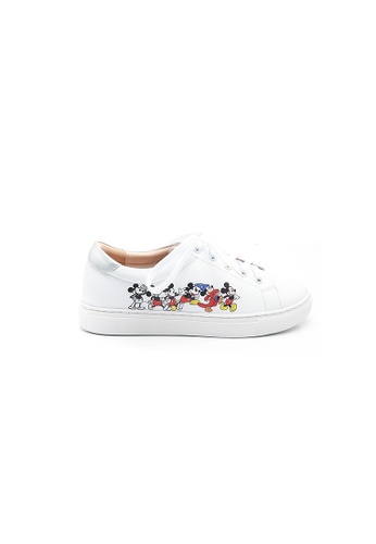 Elisa Litz white MICKEY SEQUENCE SNEAKERS - WHITE 4F561SHB70BD4BGS_1
