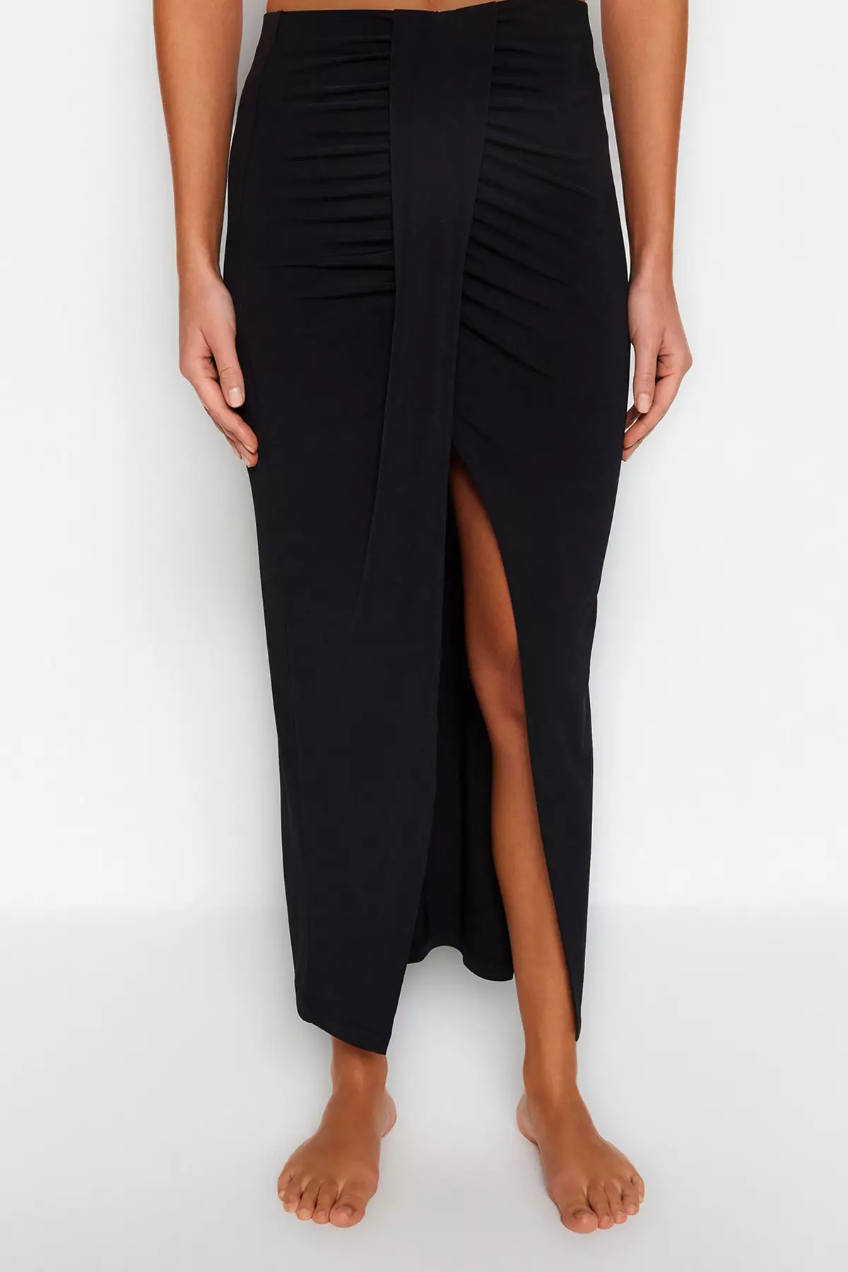 Knit Slit Maxi Skirt