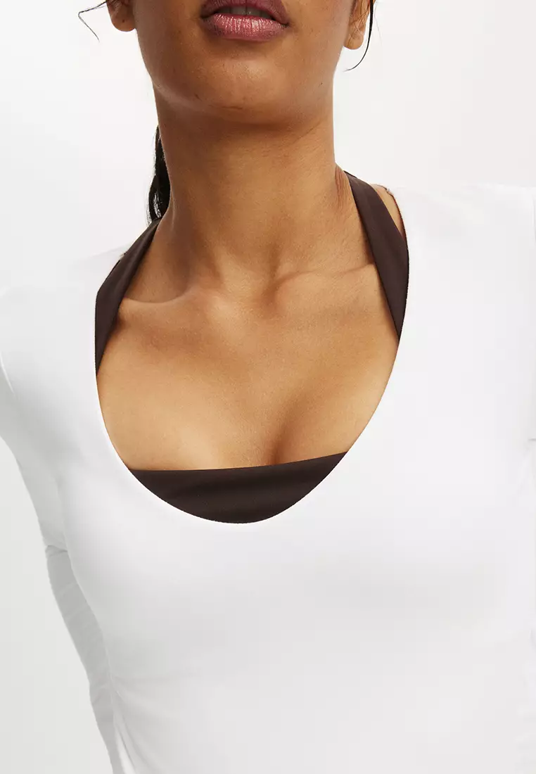Ultra Soft Scoop Neck Long Sleeves Top