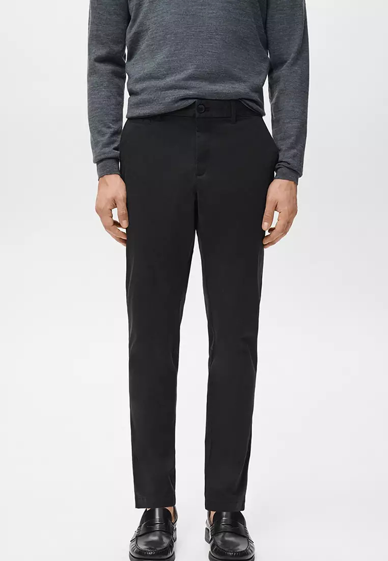 Prato Cropped Tapered Chino Trousers