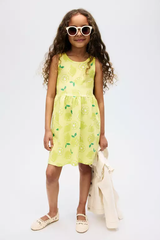 Patterned cotton dress