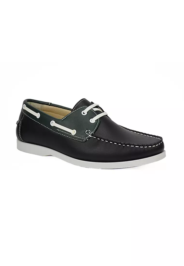Discount on Mario D' boro Runway  shoes - SKU: Men's Casual Boat Shoes MW 22204 Black C16