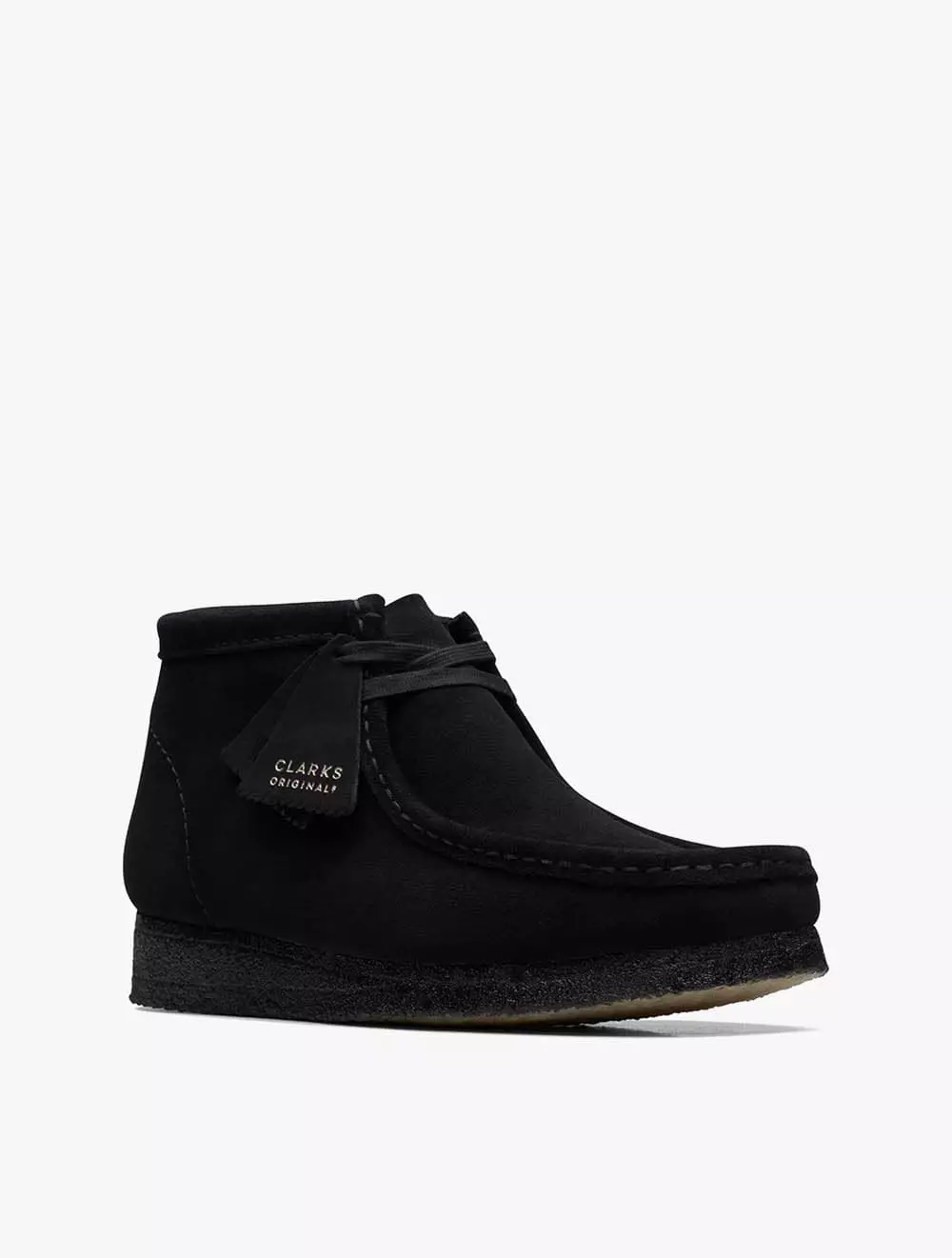 Jual CLARKS Clarks Wallabee Boot Black Sde Original 2025 ZALORA