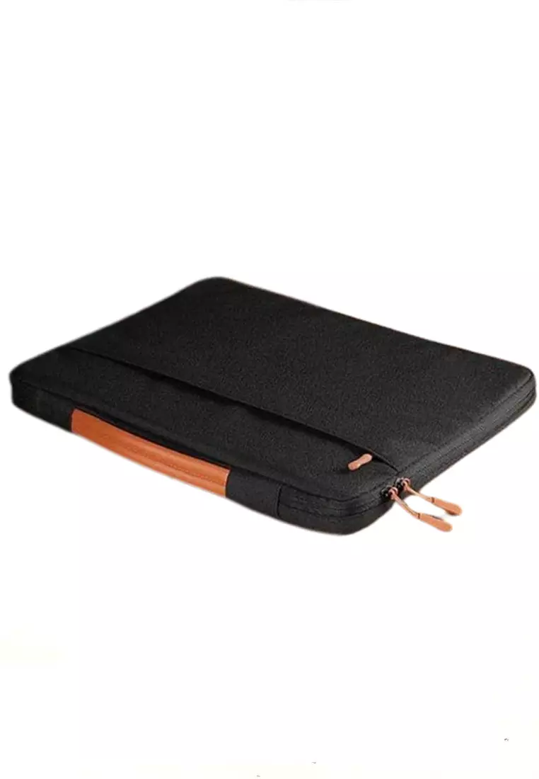 Hugo Sleeve Tas Laptop Unisex Handbag Shockproof 15.4 Inch Large Storage Material Neoprene ORIGINAL - Black