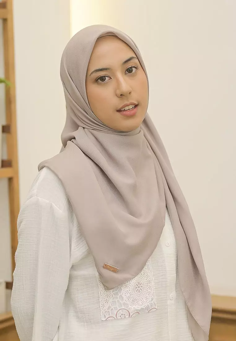 Haraa Voal Plain Taupe