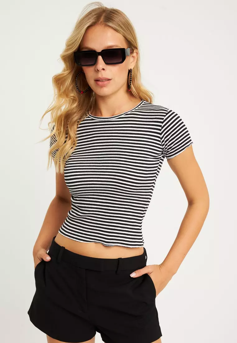 Stripe Crop Top