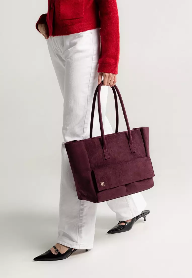 Aure M Tote Suede - Burgundy