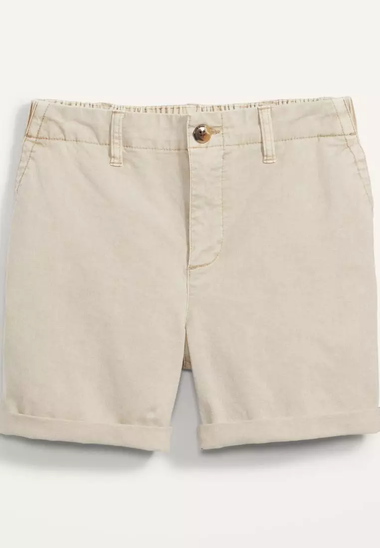 High-Waisted OGC Pull-On Chino Shorts for Women -- 5-inch inseam