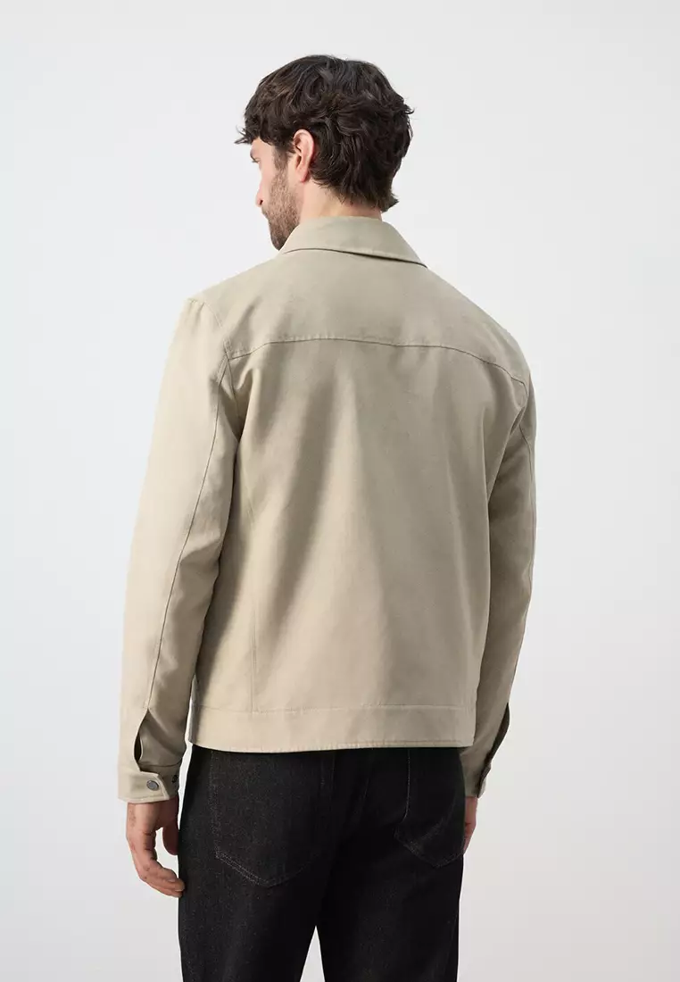 Suede Effect Jacket