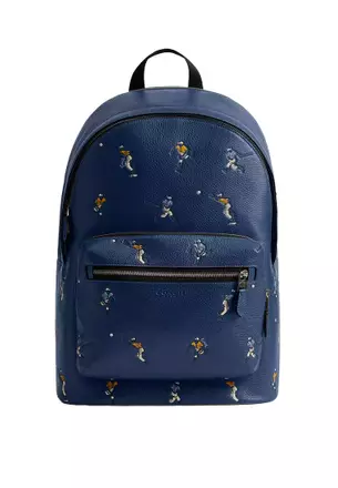 coach backpack men white COACH Men's Gotham Pack in Signature Canvas Backpack