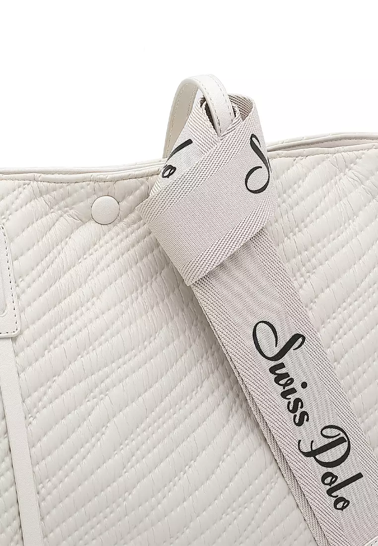 Women's Top Handle Bag / Sling Bag / Crossbody Bag - White