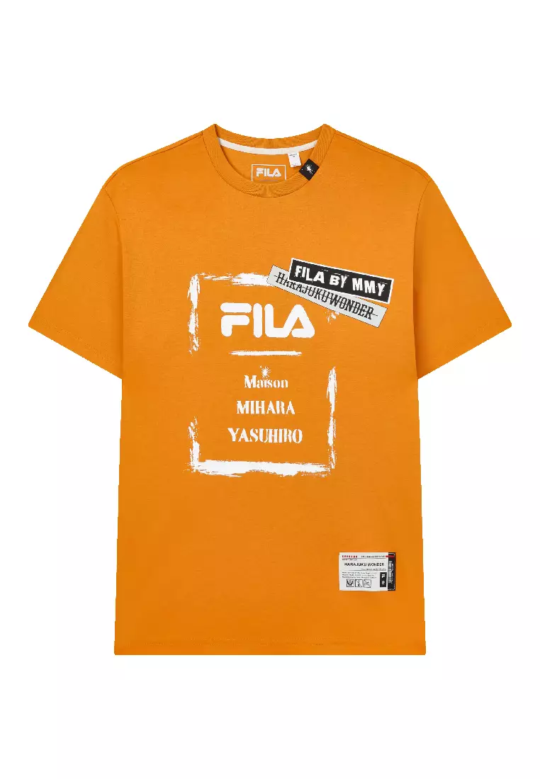 Fila t shirt orange sales