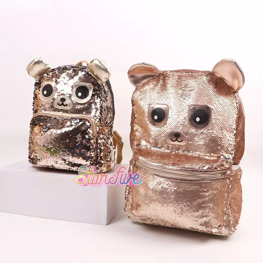 TAS RANSEL SEQUIN GOLD BEAR STARFIVE SMALL