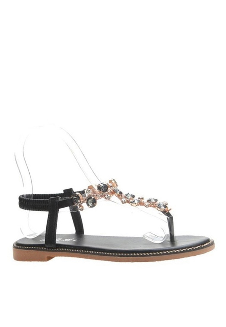 VANSA Rhinestones Flat Sandals VSW-S1223
