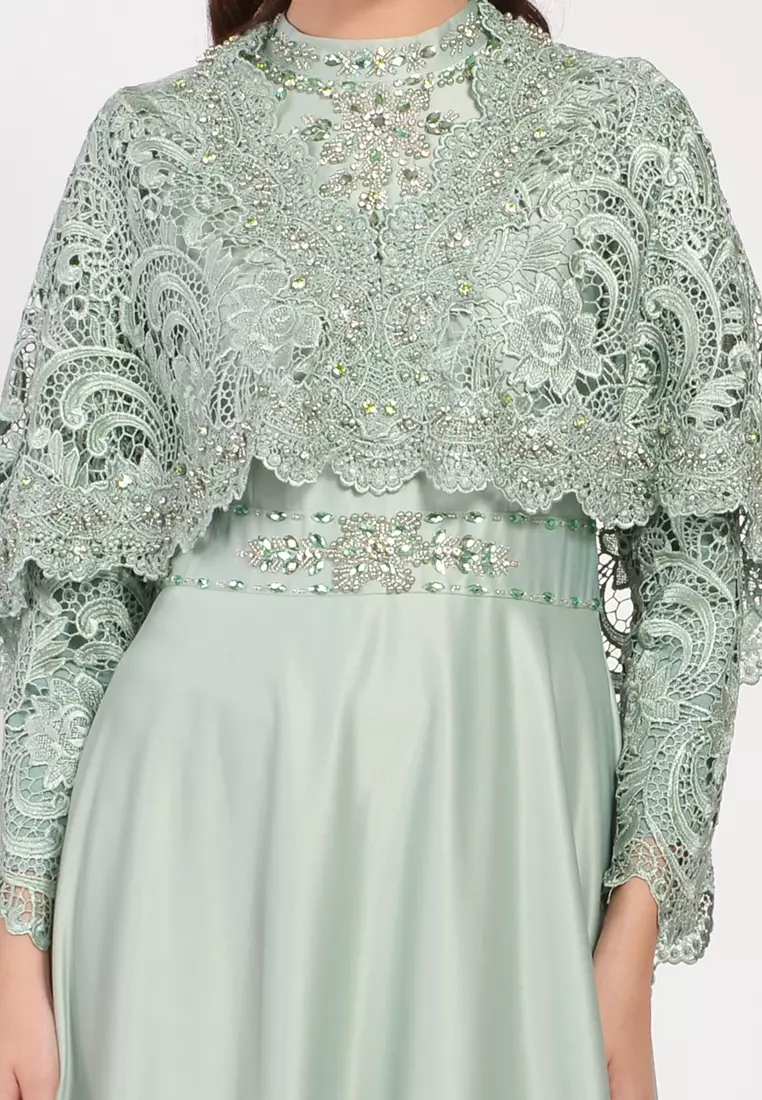 Bibiq Gamis Brokat Satin