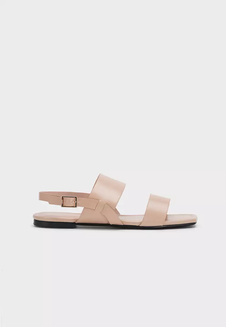 ANKLE STRAP FLAT SANDAL休闲平底凉鞋