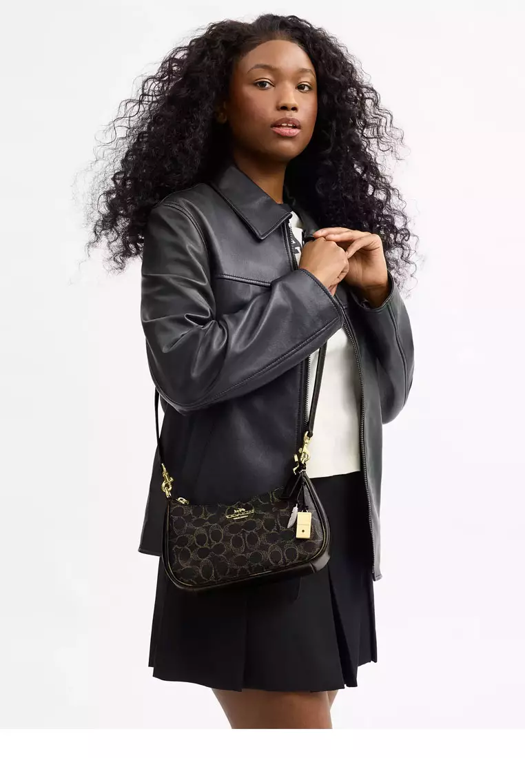 Teri Shoulder Bag In Loved Signature Canvas With Charms